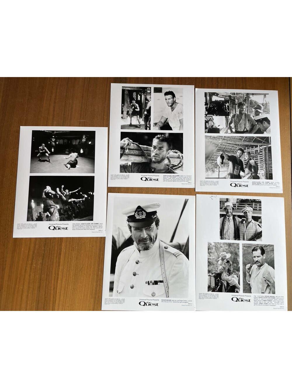 The Quest Movie Photo Lot Of 5 Jean-Claude Van Damme Photo 8 x 10